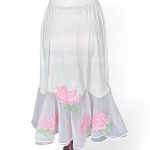 Vintage floral slip skirt